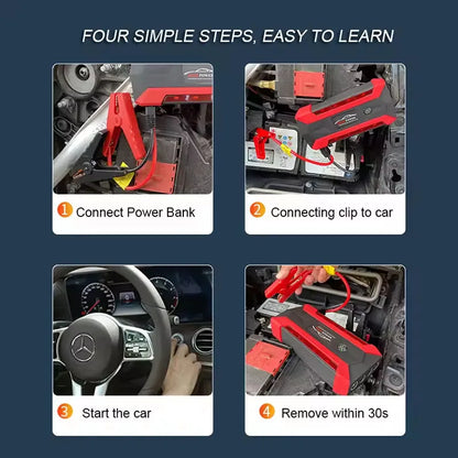 Car Jump Starter 12V Emergency Booster Power Supply Fall 2025 Road Trip Accessory