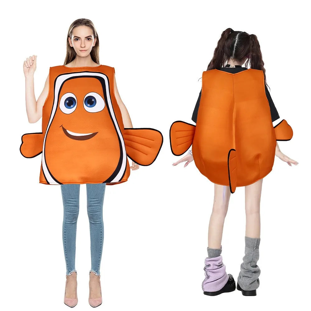 Finding Nemo and Dory Clownfish Cosplay Costume for Adults Carnival Halloween Party 2026