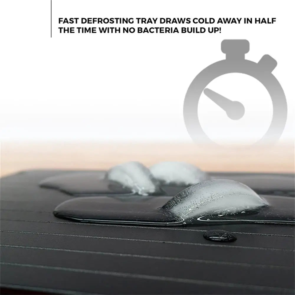 Fast Defrosting Aluminum Tray With Brush Thaw Board