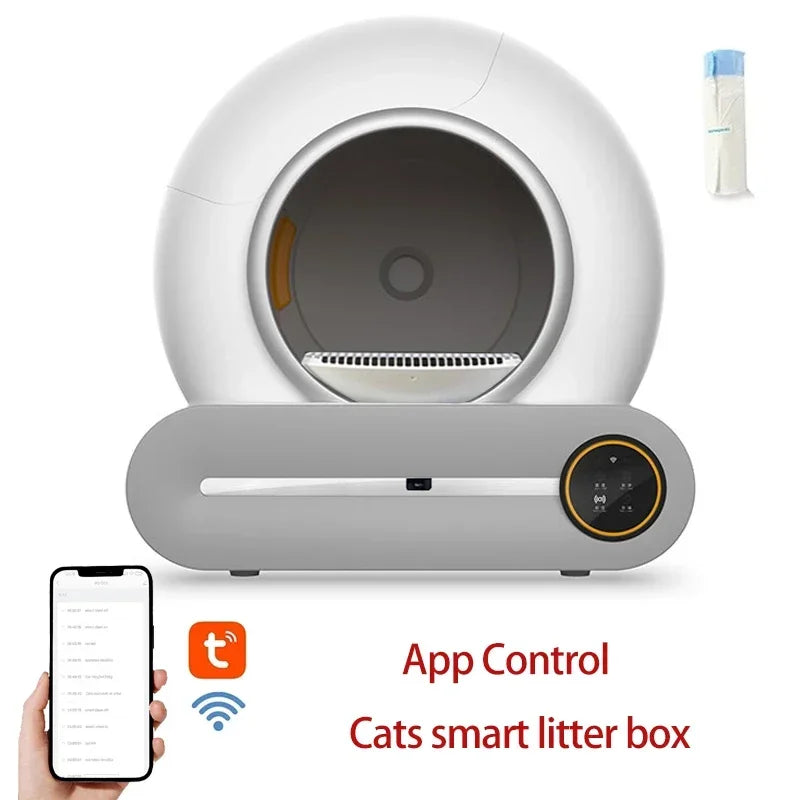 Automatic Smart Cat Litter Box 65L Self Cleaning APP Control Fully Enclosed Litter Box Fall 2025 Gift