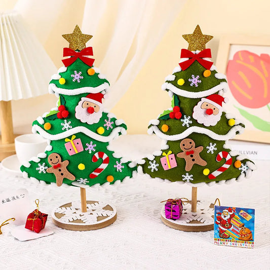 Kit fai da te per albero di Natale per bambini: divertenti decorazioni fatte a mano e puzzle da regalare per le feste