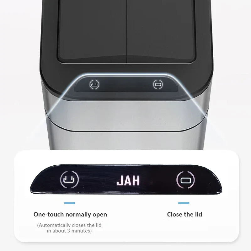 Trash Can 20L Stainless Steel Sensor Kitchen Bin Hands Free