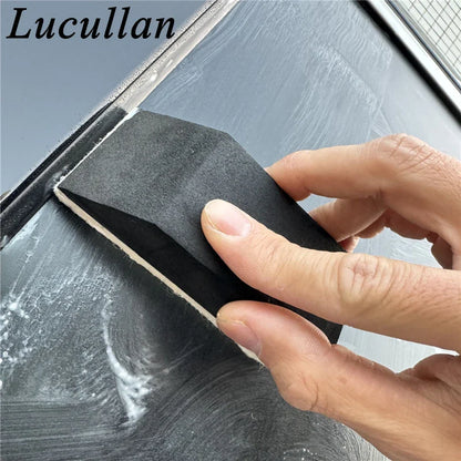 Car Windshield Cleaning Sponge – Wool Glass Polishing Pad For Streak-Free Shine, Fall 2025 Car Care
