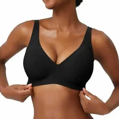 Breathable Women's Bra - Seamless, Full Cup, Wire-Free, Nylon-Elastane Blend, Daily Wear