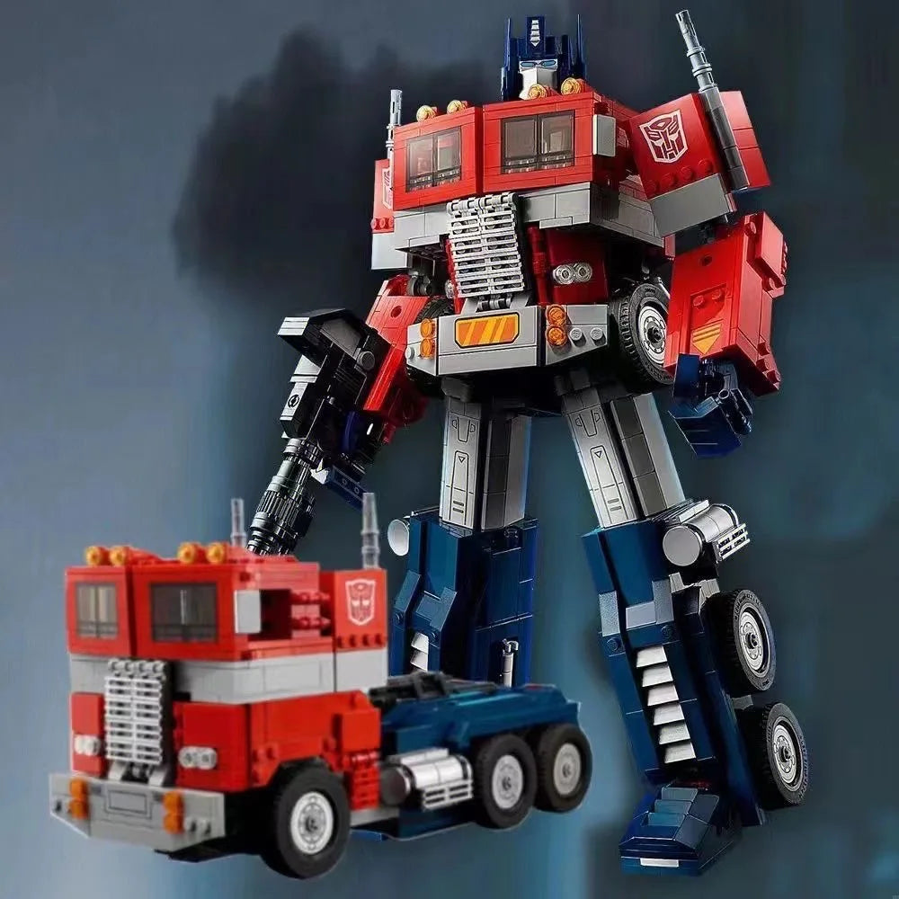 Optimus Prime Transformer Robot Car Building Blocks Sæt - 1580 STK STEM Legetøjsgave til børn