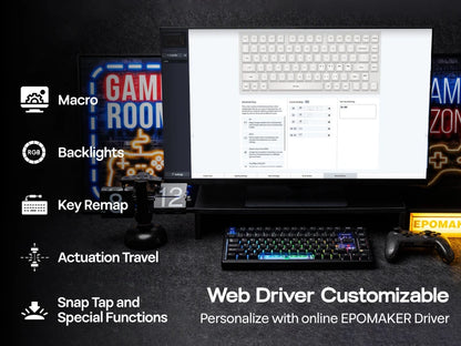 Teclado mecánico 75 por ciento Hot Swap montaje con junta cableado