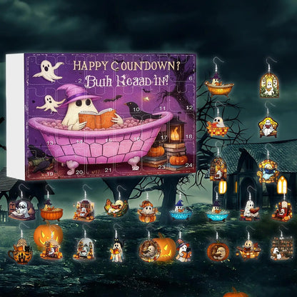 Calendario dell'Avvento di Halloween Orecchini Fantasma Set da 24 Giorni