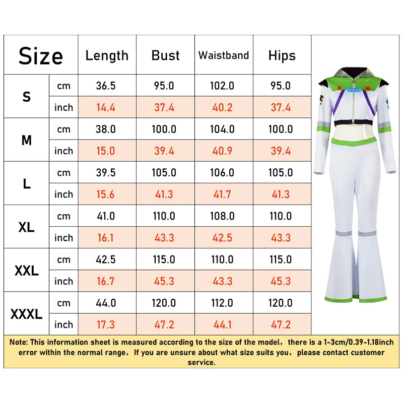 Buzz Lightyear Toy Story Disney-cosplaypak, jumpsuit met vleugels voor volwassenen, Halloweenfeest 2026