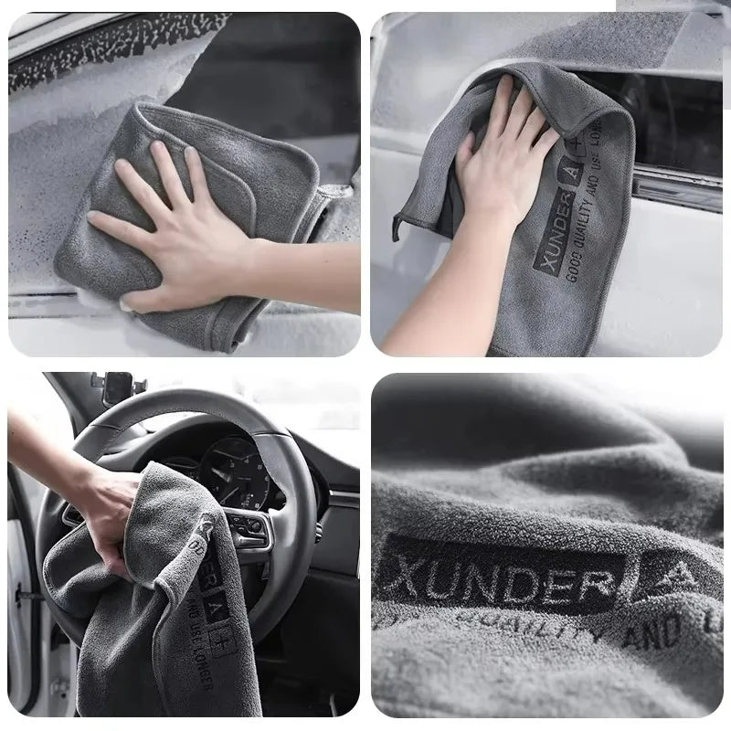 Serviette de lavage de voiture en microfibre Chiffon doux pour le detailing Séchage sans rayures Ultra absorbant Automne 2025 Entretien automobile
