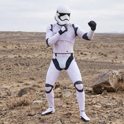 Star Wars Imperial Stormtrooper Zentai Jumpsuit Cosplay Costume for Men Boys Adults Halloween 2026