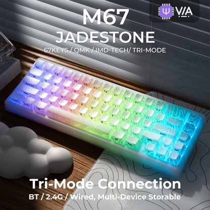 Mechanisch Toetsenbord M67 67 Toetsen Pakking Hot Swappable RGB