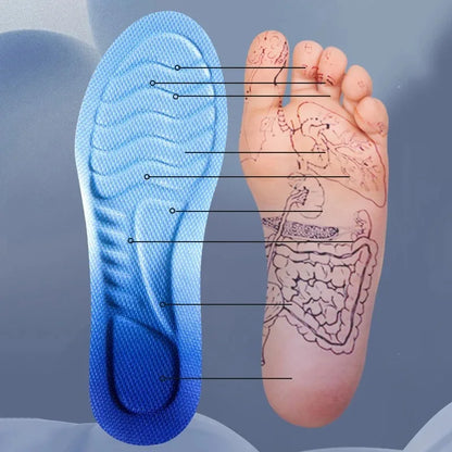 Insoles 4D Cloud Technology Sports Orthopedic Insoles Breathable Shock Absorbent Cushion Back to School 2025