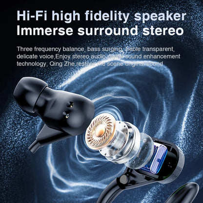 Auriculares de traducción AI inalámbricos con gancho para la oreja Bluetooth