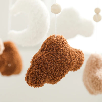 Baby Crib Mobile Wooden Nursery Newborn Sensory Toys