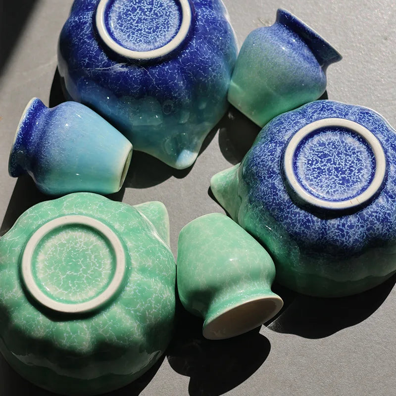 Keramisk Matcha Tesett med Bambusvisp Gaveeske Sett