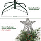 Snow Flocked Christmas Tree with Pine Cones - 1032 Tips, Easy Setup Hinged Branches, Sturdy Metal Stand