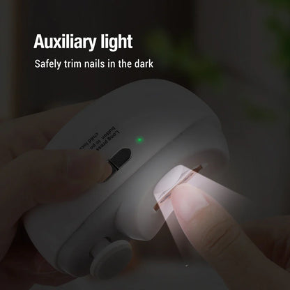 Elektrische Nagelknipser 2-in-1 Baby Maniküre Trimmer Spritzschutz Säuglings Nagelpfleger Neugeborenenpflege Sicher Herbst 2025