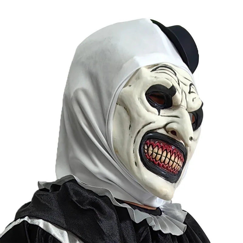 Klovnemaske Terrifier Latex Cosplay Halloween 2025 One Size