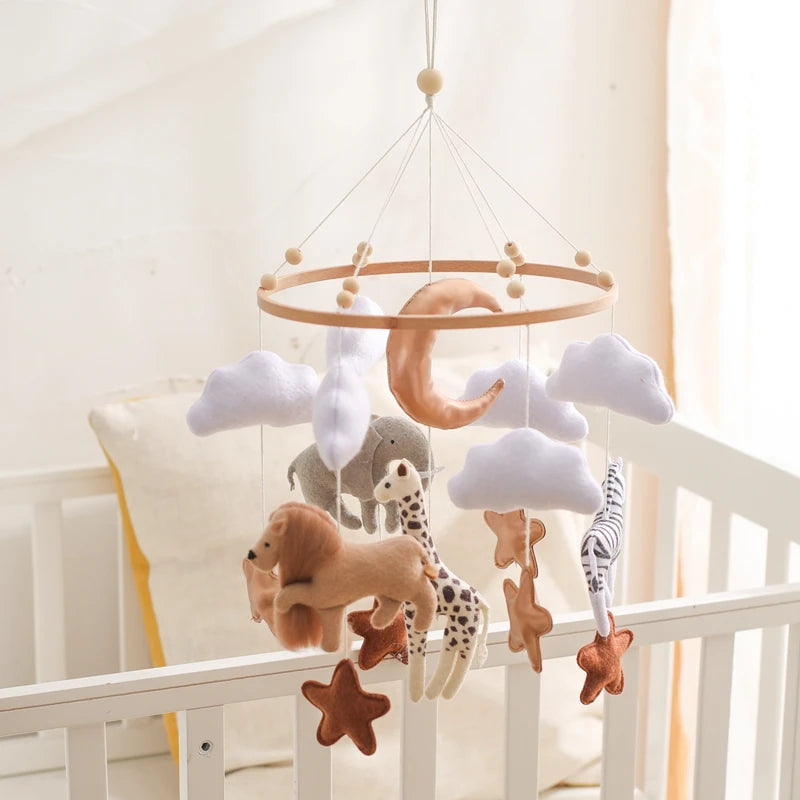 Hot Air Balloon Crib Mobile Newborn Sensory Toys Soothing
