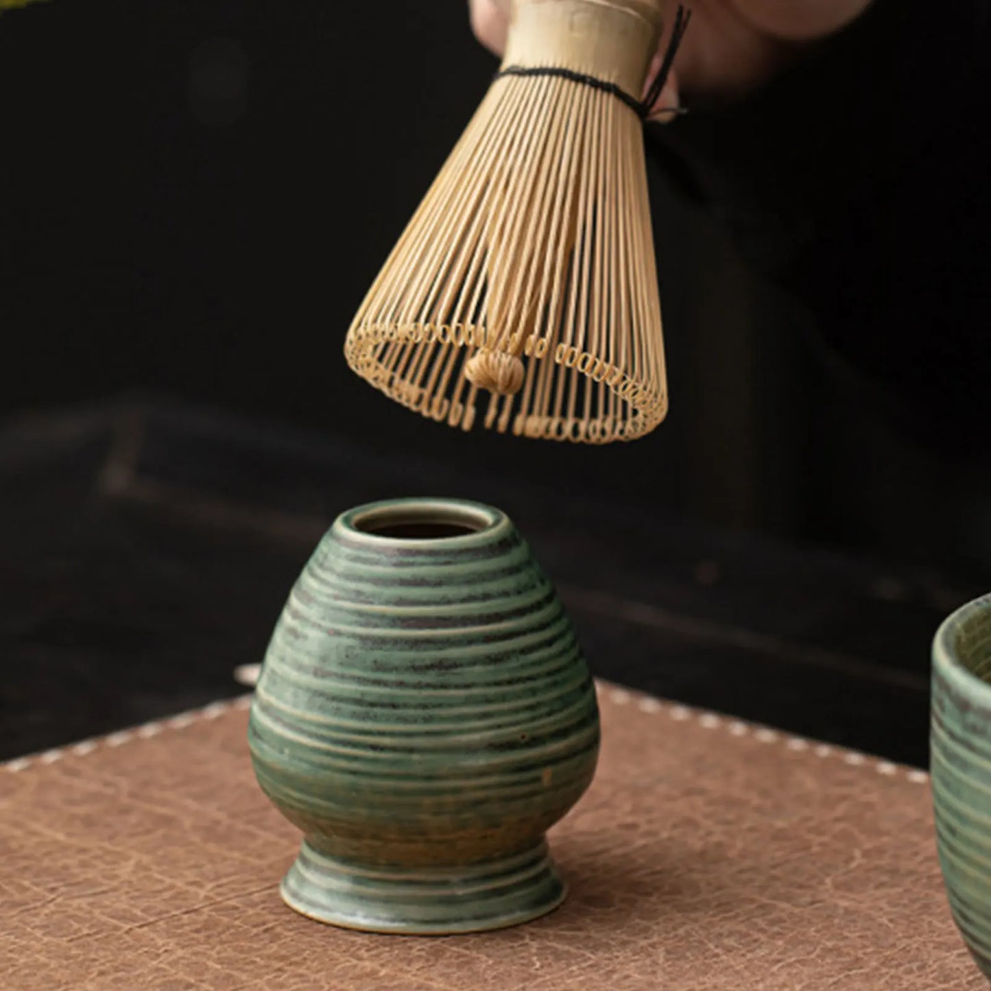 Supporto per frusta Matcha in ceramica Chasen Stand per teiera domestica