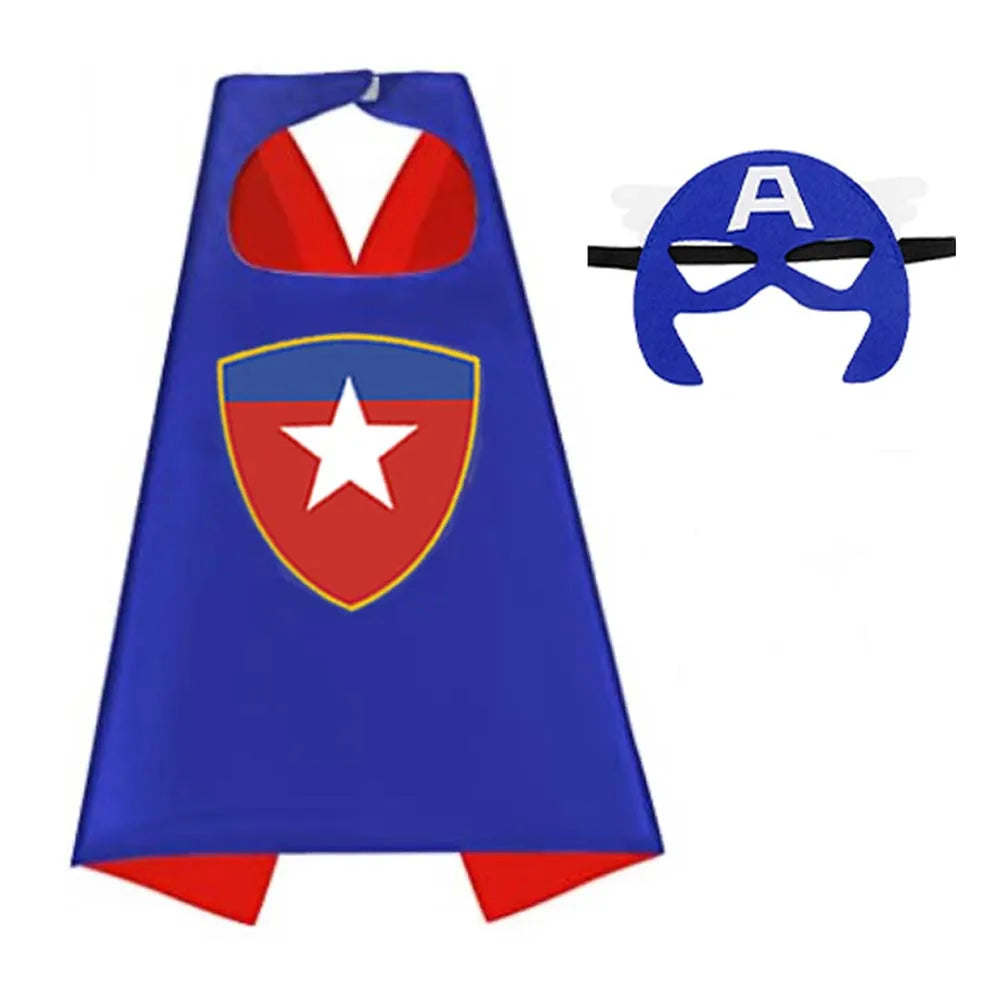Set superheldencapes voor jongens en meisjes, verjaardagsfeest, cartoonverkleedkleding, Halloween-cosplayfeestbenodigdheden, paascadeau 2026