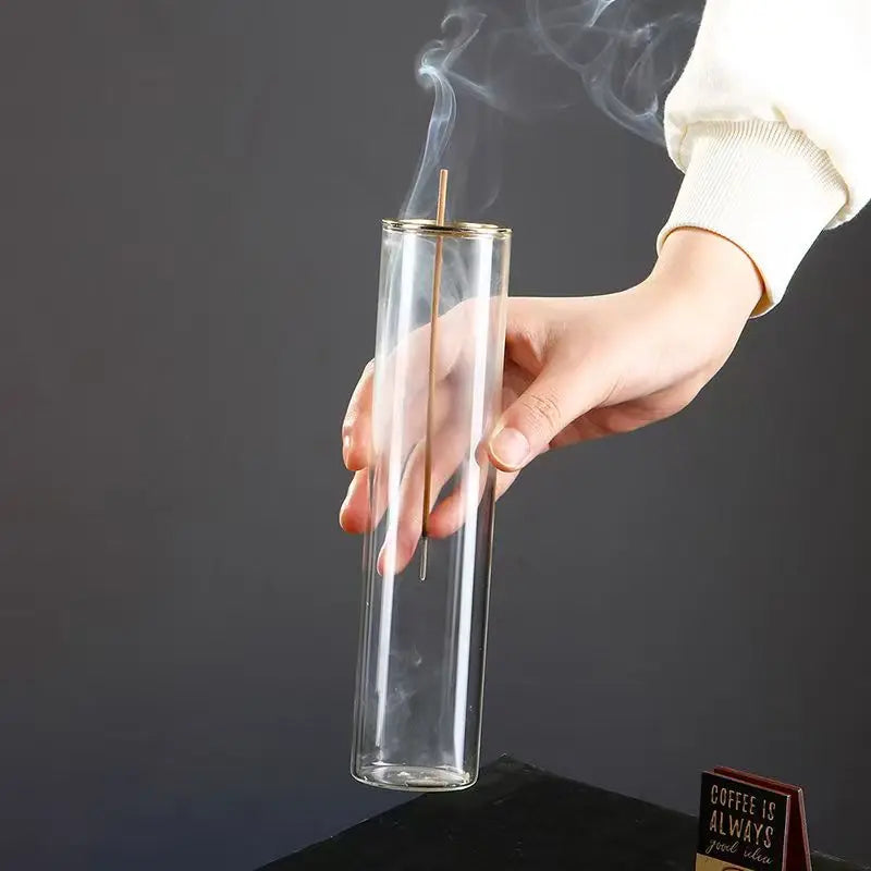 Glas-Räuchergefäß mit abnehmbarem Aschefänger Wohnkultur