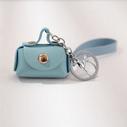 1+1 Free Birkin Inspired Mini Hand Bag - Cute Leather Bag Charm Keychain & Earphone Case