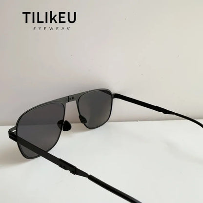 Sunglasses Polarized Pilot Style Foldable Steel Frame UV400 Protection for Driving and Fishing Summer 2026