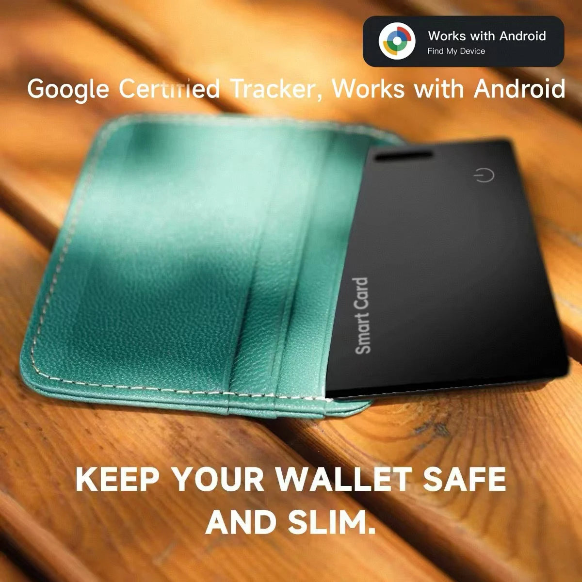 Smart Wallet Tracker Card IP68 Waterproof – Wireless Rechargeable Android Item Locator 2026