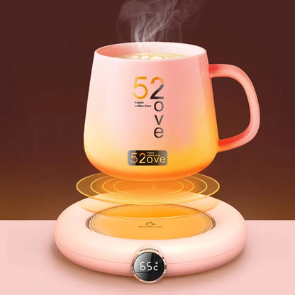 Chauffe-tasse USB portable à 3 niveaux, sous-tasse chauffant intelligent pour café, thé et lait