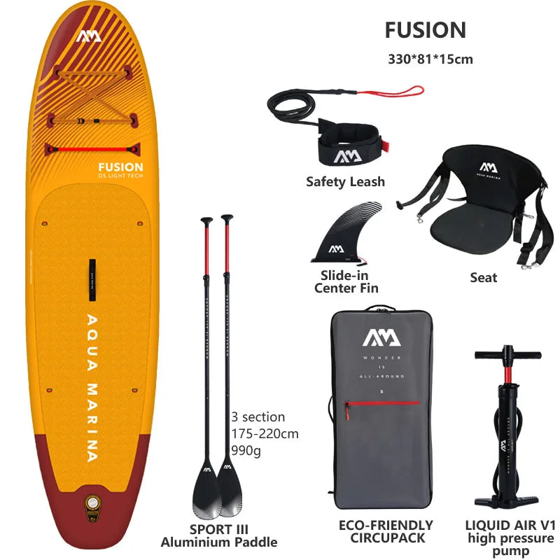 Variant image for Inflatable Stand Up Paddle Board 330x81x15cm with Complete Accessory Set for All Water Sports-1