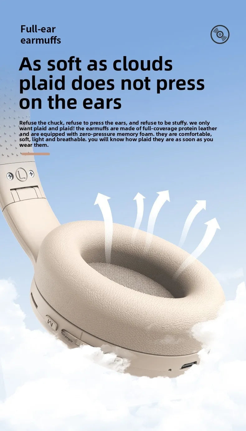 Wireless Bluetooth Headphones Over Ear Noise Cancelling