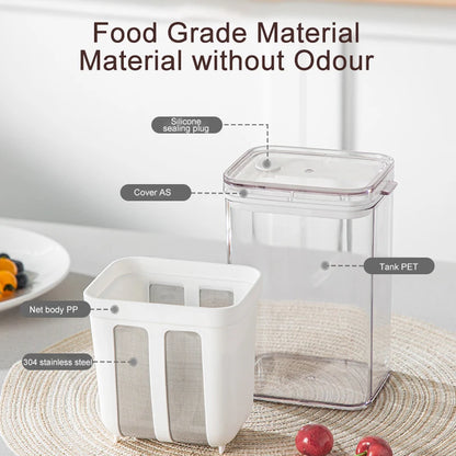 Yogurt Strainer Stainless Steel Filter For Whey Separation