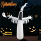 Giant Inflatable Halloween Ghost with LED Lights - Spooky Yard Decoration for Outdoor & Indoor