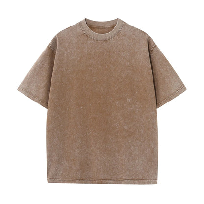 Oversized men's t-shirt – loose-fit silhouette, heavy cotton, vintage-washed streetwear tee