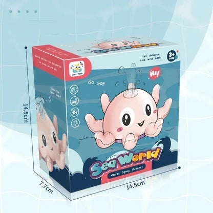 Giochi da Bagno per Bambini Elettrico Spruzzatore Polpo con Musica e Luce LED