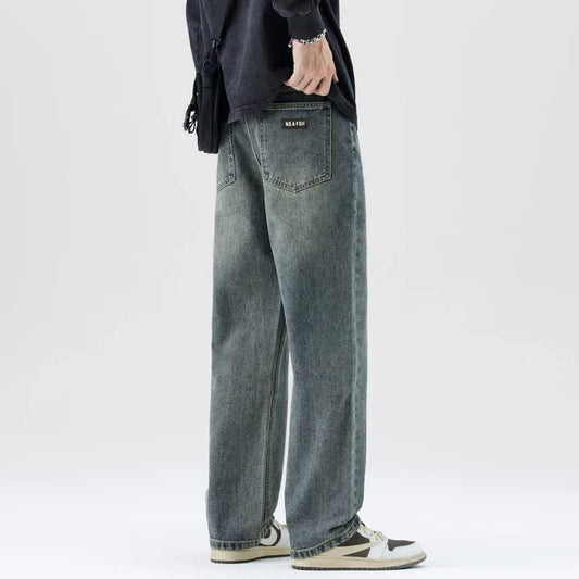 Tunga herrjeans - löst raka, bomull street