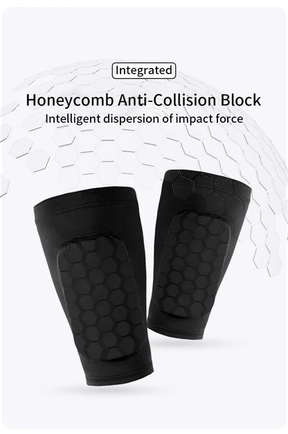 Football Shin Guard Sleeve Covers - Lightweight Elastic Protective Leg Sleeves for Men Women and Teens
