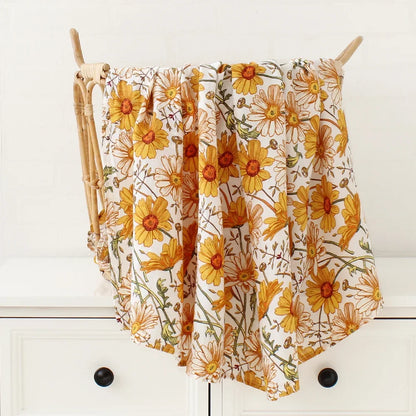 Bambus Musselin Pucktuch 120x120 Cm Blumen Neugeborenen Bettwäsche Herbst 2025 Atmungsaktiv Umweltfreundlich Baby Geschenk