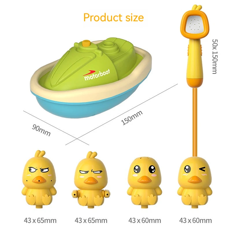 Cute Duck Electric Water Spray Bath Toys for Kids Fun Interactive Bathing Gifts