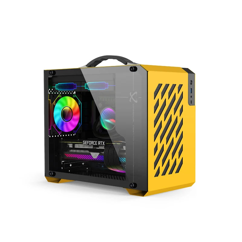 Boîtier Mini ITX Verre Latéral Refroidissement Liquide 240mm Portable