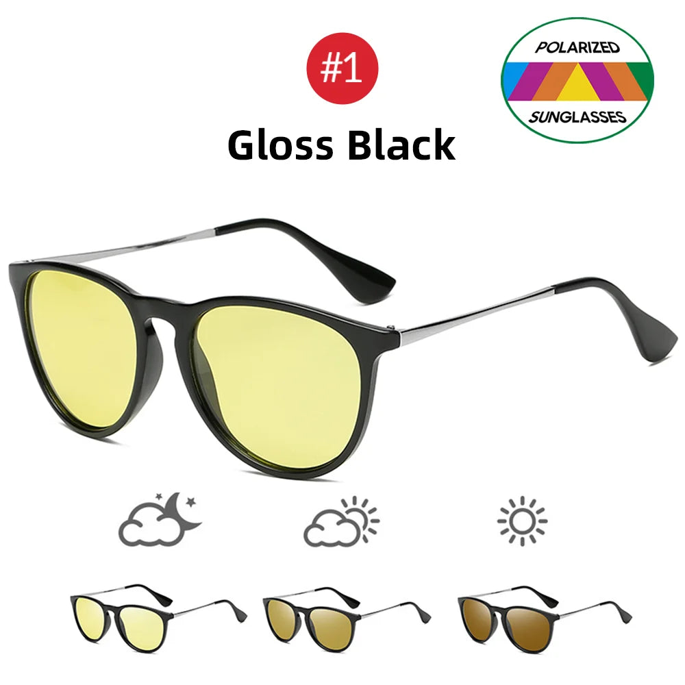 Photochromic Sunglasses For Night Driving Polarized UV400 Lenses Color Changing Glasses Fall 2025 Trend