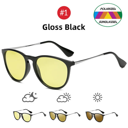 Photochromic Sunglasses For Night Driving Polarized UV400 Lenses Color Changing Glasses Fall 2025 Trend