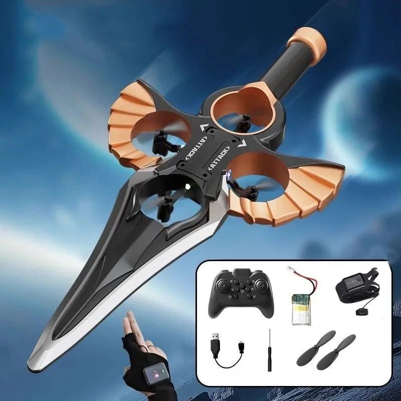 Flying Sword Toy Gesture Control Foam RC Stunt Toy Outdoor