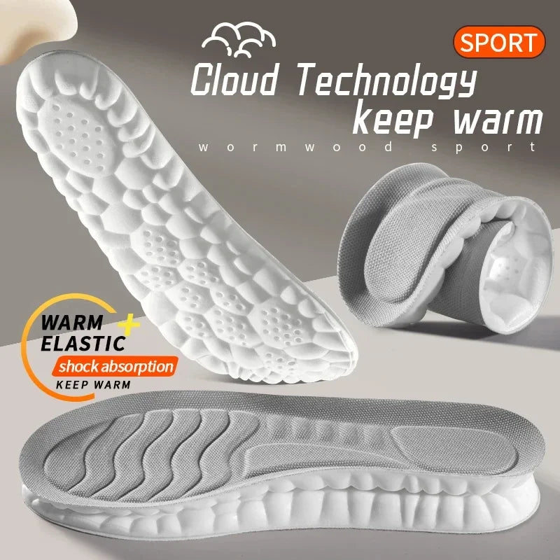Insoles 4D Cloud Technology Sports Orthopedic Insoles Breathable Shock Absorbent Cushion Back to School 2025