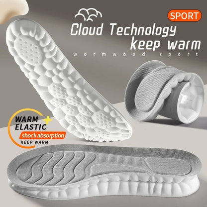 Insoles 4D Cloud Technology Sports Orthopedic Insoles Breathable Shock Absorbent Cushion Back to School 2025
