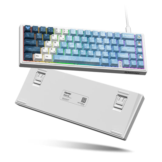 Teclado mecánico compacto con cable, 68 teclas, efecto Hall RGB