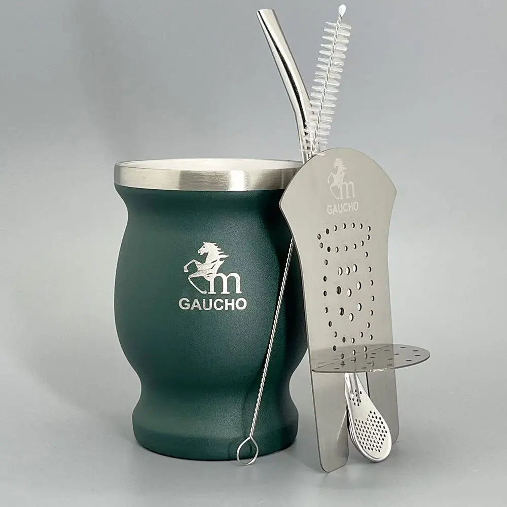 Yerba Mate Bombilla Set Stainless Steel Mate Kit Easy Clean