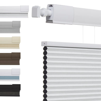 No Drill Honeycomb Blinds Cordless Thermal Insulated 1" Cell Fabric