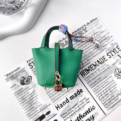 1+1 Gratis Mini Bolso de Mano Inspirado en Birkin - Charm de Bolso de Cesta